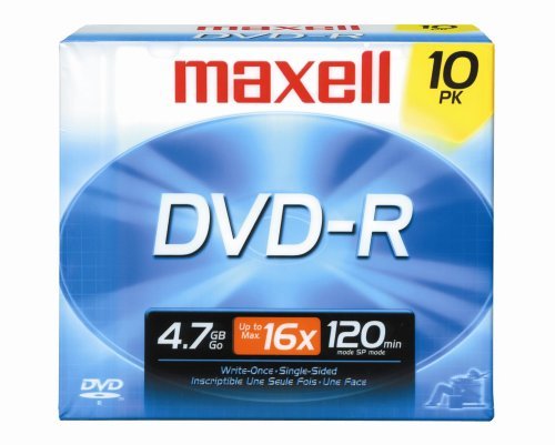 Maxell 638004 4.7Gb Dvd-R 10Mm Jewelcase