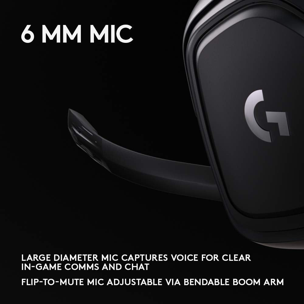 Logitech G432 DTS:X 7.1 Surround Sound Wired PC Gaming Headset (Leatherette)