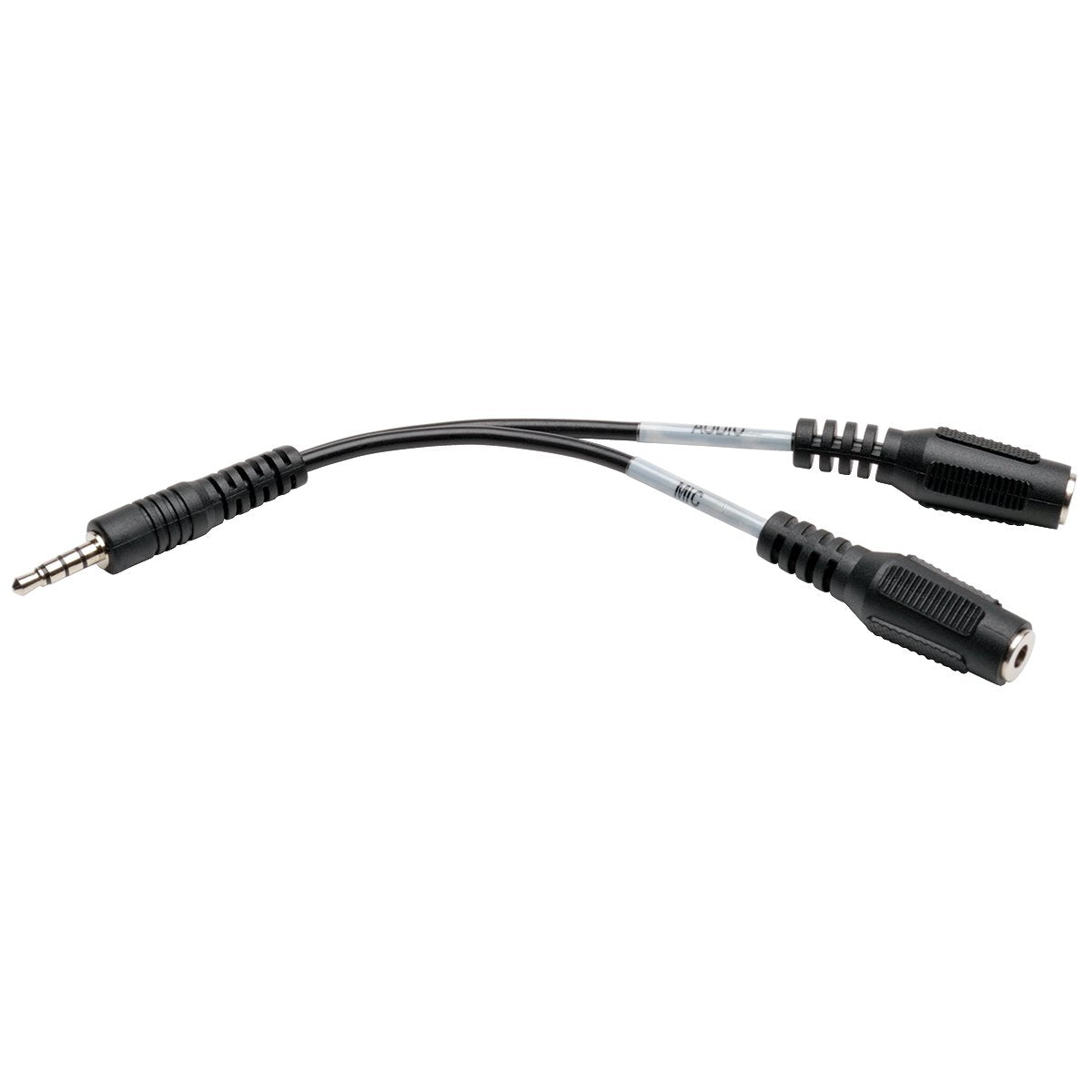 TRIPP LITE P318-06N-MFF 6-Inch 3.5mm 2x3 Position to 4 Position 3.5mm Audio Splitter