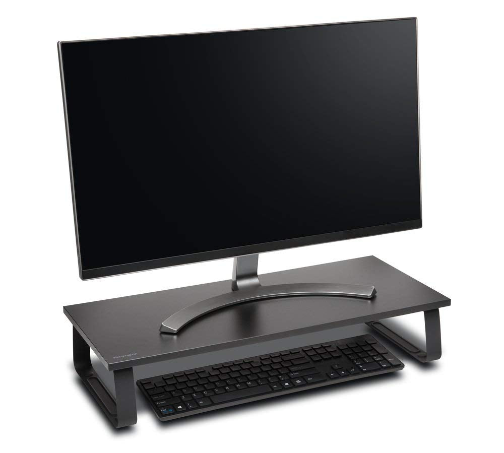 Kensington Extra Wide Monitor Stand, Fits Monitors up to 32 Inches and 44 Pounds, Black (K55726WW)