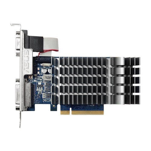 ASUS GT 710 2GB DDR3 64bit Dual Slot, Passive Low Profile Graphics Cards, Blue/Silver 710-2-SL-CSM