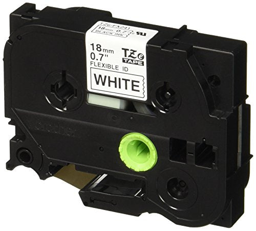 Brother Blk on Wht 3/4"(w) Flexible TZ