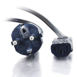 C2G 03138 14 AWG European Power Cord - CEE7/7 to IEC320C13, TAA Compliant, Black (8.20 Feet, 2.5 Meters)