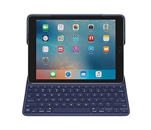 Refurbished Logitech iPad Pro 9.7 Keyboard Case | Create: Backlit Wireless Keyboard with Smart Connector (Navy Blue)(Renewed)