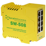 Brainboxes Industrial Unmanaged Ethernet Switch 8 Ports