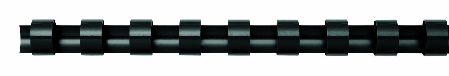 Fellowes Plastic Binding Combs, Round Back, 5/16", 40 Sheet Capacity, Black, 25 Pack (52321)