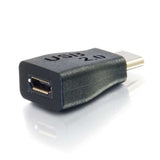 C2G 28869 USB 2.0 USB-C Male to USB Micro-B Female Adapter, Black