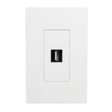 Tripp Lite USB 2.0 Keystone/Panel Mount Coupler (F/F), All-in-One, Black (U060-000-KP-BK)