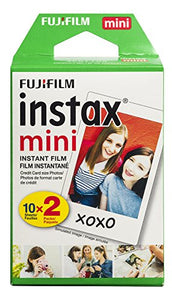 Fujifilm INSTAX Mini Instant Film Twin Pack, White (20 Exposures)
