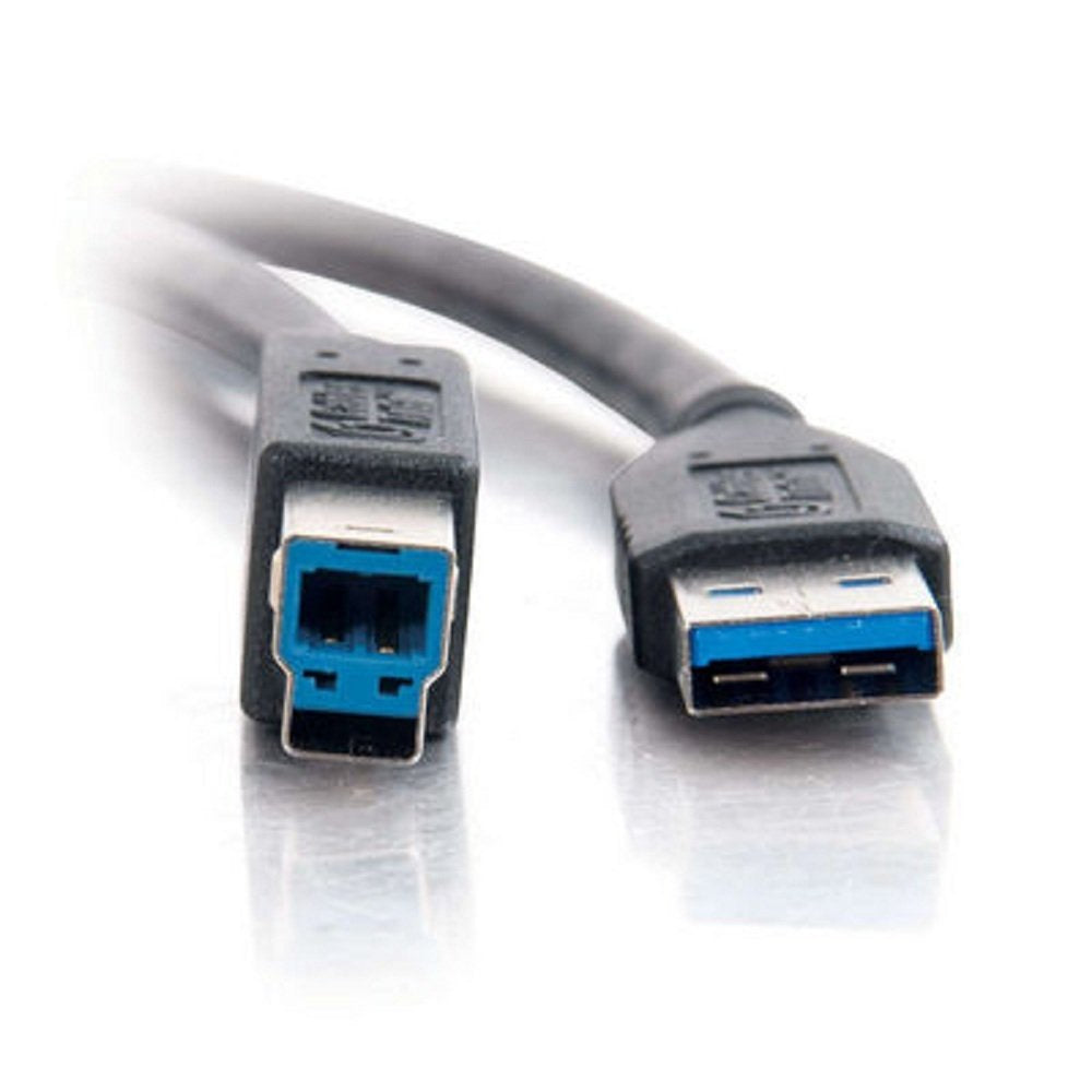 C2G 54174 USB Cable - USB 3.0 A Male to B Male Cable for Printers, Scanners, Brother, Canon, Dell, Epson, HP and more, Black (6.6 Feet, 2 Meters)