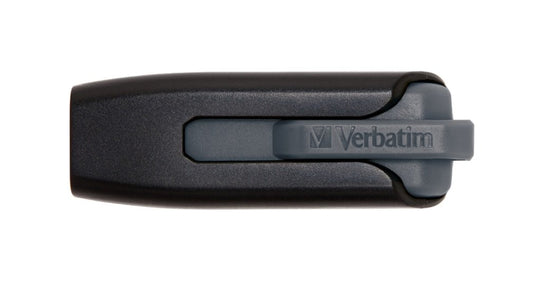 Verbatim 128GB USB 3.0 Store 'n' Go V3 Flash Drive - Cap-Less & PC/Mac Compatible - Gray