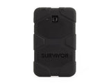 Griffin Survivor All-Terrain Samsung Galaxy A 7.0 Case with Stand - Impact-Resistant and Rugged Design, Black