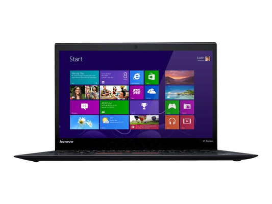 Open Box Lenovo ThinkPad X1 Carbon 20BS 14" Ultrabook, Core i5, 8 GB RAM, 256 GB SSD, Intel HD Graphics 5500, Black (20BS00BGUS)