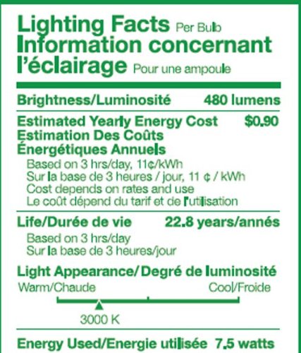 Verbatim Contour Series R20 Warm White 3000K Led Bulb, Replaces 50W 98558