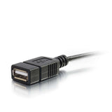 C2G 27320 USB Cable - Mobile Device USB Micro-B to USB Device On-The-Go (OTG) Adapter Cable, Black (6 Inches)
