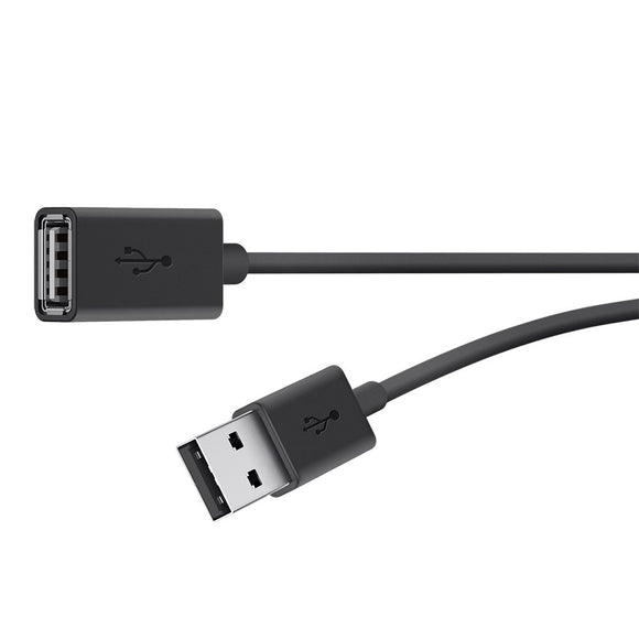 Belkin F3U153BT3M - USB Extension Cable - 10 Ft - 4 Pin USB Type A (M) to 4 Pin USB Type A (F) - Black