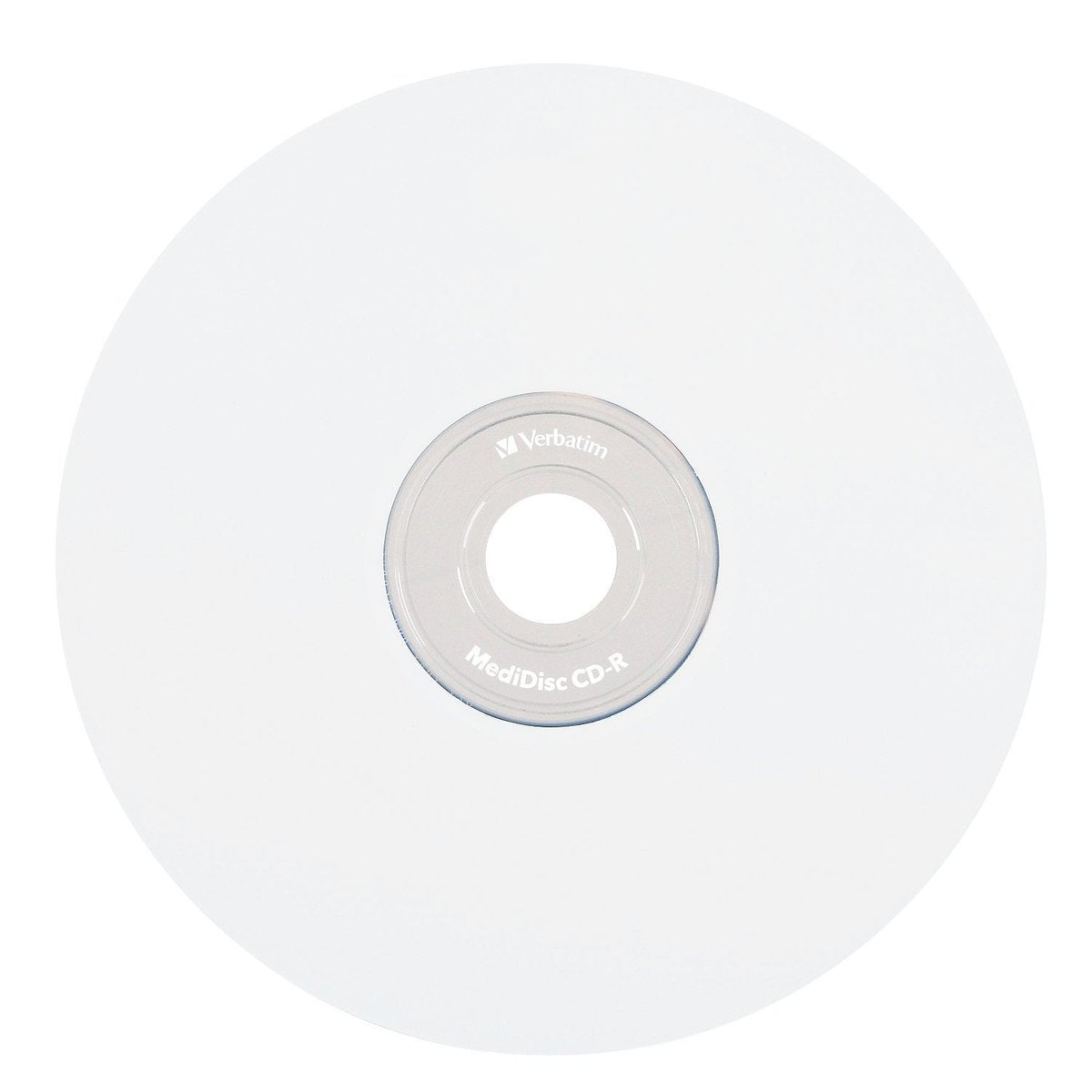 Verbatim 700MB 52x White Thermal Printable Recordable MediDisc CD-R, 50-Disc Spindle 94738
