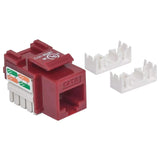 CAT5e RJ45 110-Type Keystone Jack, Red, Intellinet 210478