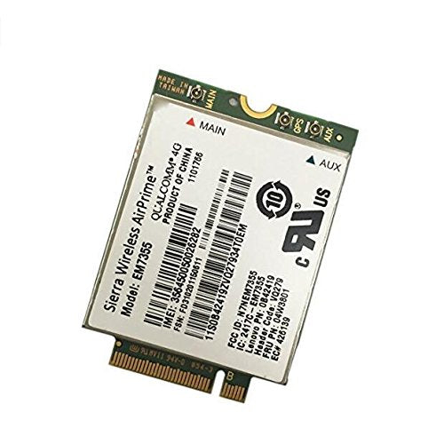 Pre-owned Used EM7355 Gobi5000 LTE/EVDO/HSPA+ 42Mbps NGFF M.2 Card 4G Module USE For Lenovo Thinkpad T431s T440 T440s T440p T540P W540 X240 FRU: 04W3801