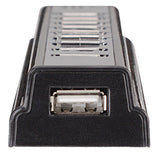 Manhattan 161572 Hi-Speed USB Desktop Hub with 10 Ports, Bus Power and 1.5/12/480 Mbps
