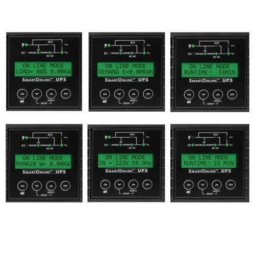 TRIPP LITE SU3000RTXLCD2U 3000VA 2700W UPS Smart Online LCD Rackmount 100-120V USB 2URM RT