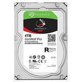 Seagate IronWolf Pro 4TB NAS Internal Hard Drive HDD - 3.5 Inch SATA 6Gb/s 7200 RPM 128MB Cache for RAID Network Attached Storage, Data Recovery Rescue Service (ST4000NE0025)