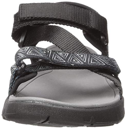 Northside Women's Kenya Sandal, Black/Gray, 7 M US