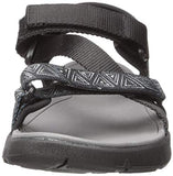 Northside Women's Kenya Sandal, Black/Gray, 8 M US