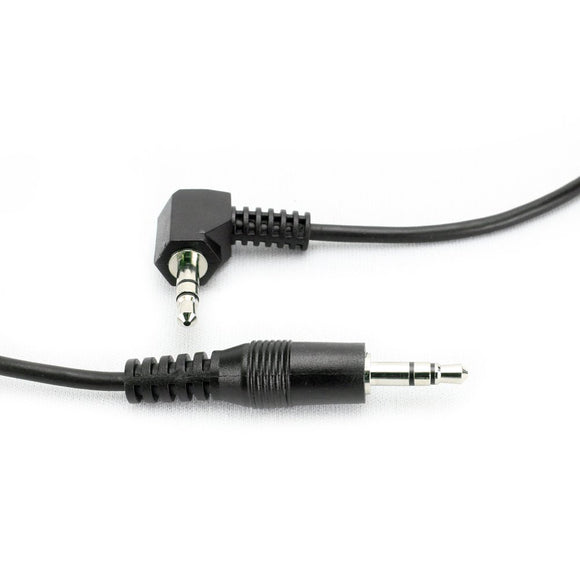 3.5mm Right Angle Audio Cable M/M, 1.5FT