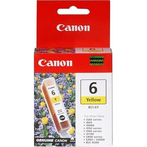 Genuine Canon BCI-6Y Ink Tank, Yellow - 4708A003