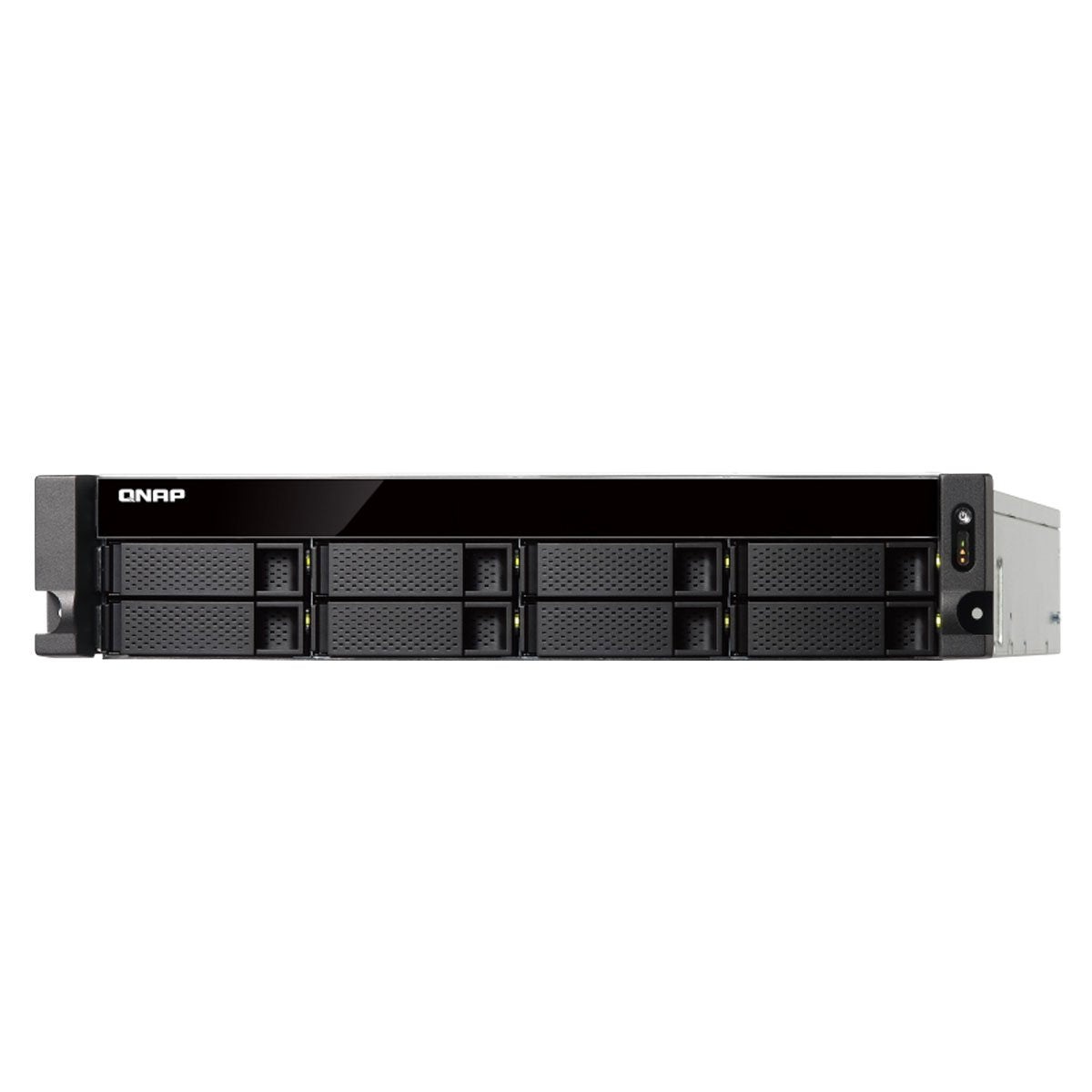 QNAP TS-863XU-RP-4G-US 2U 8-Bay AMD 64bit x86-based NAS and iSCSI/IP-SAN, Quad Core 2.0GHz, 4GB RAM, 4 x 1GbE, 1 x 10GbE (10GBASE-T), Redundant PSU