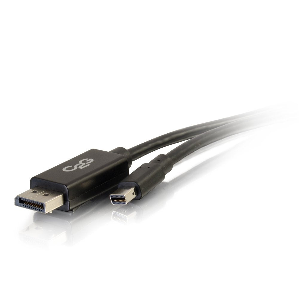 C2G 54301 Mini DisplayPort to DisplayPort Adapter Cable M/M, Black (6 Feet, 1.82 Meters)