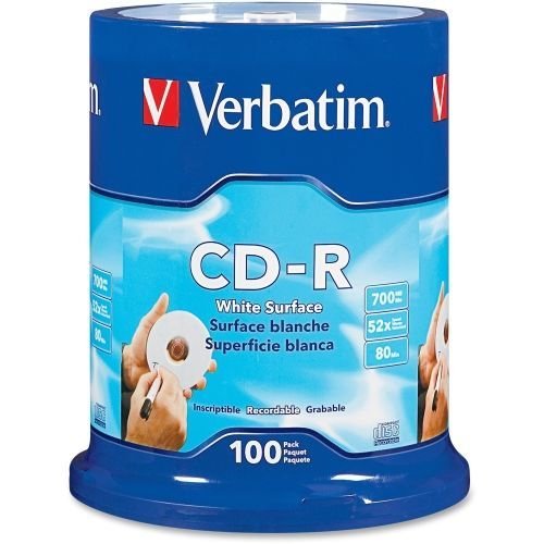 Verbatim CD-R 80min 700mb 52x 100pk Spindle