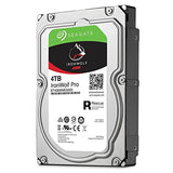 Seagate IronWolf Pro 4TB NAS Internal Hard Drive HDD - 3.5 Inch SATA 6Gb/s 7200 RPM 128MB Cache for RAID Network Attached Storage, Data Recovery Rescue Service (ST4000NE0025)