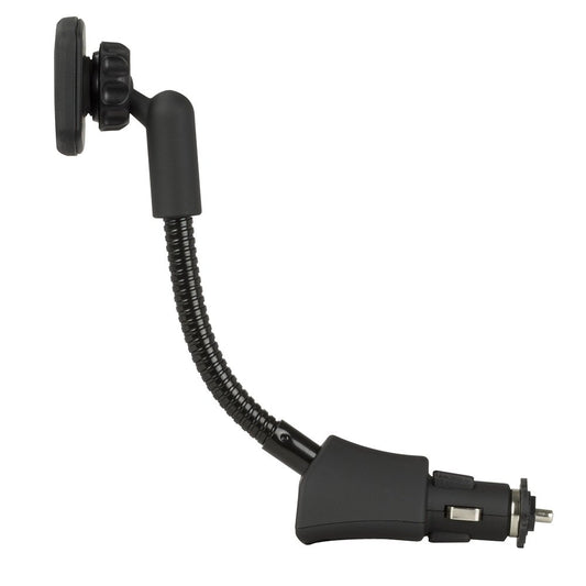 Scosche MAG12VB MagicMount Magnetic Power Socket Mount with USB Charging Port for Mobile Devices