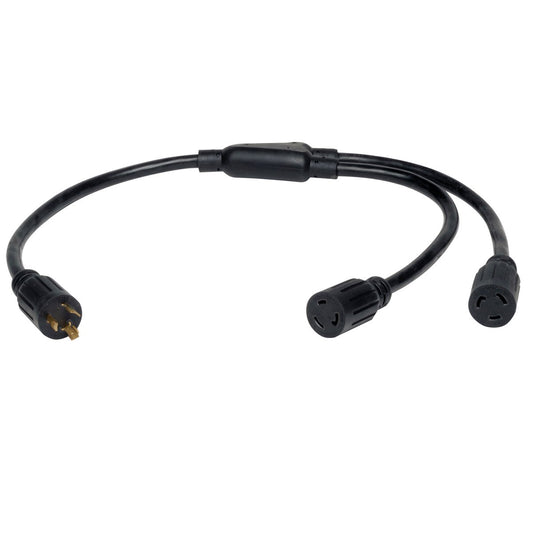 Heavy-Duty Power Cord Y Splitter Cable for PDU and Ups 20a, 10awg (Nema L6-20p T