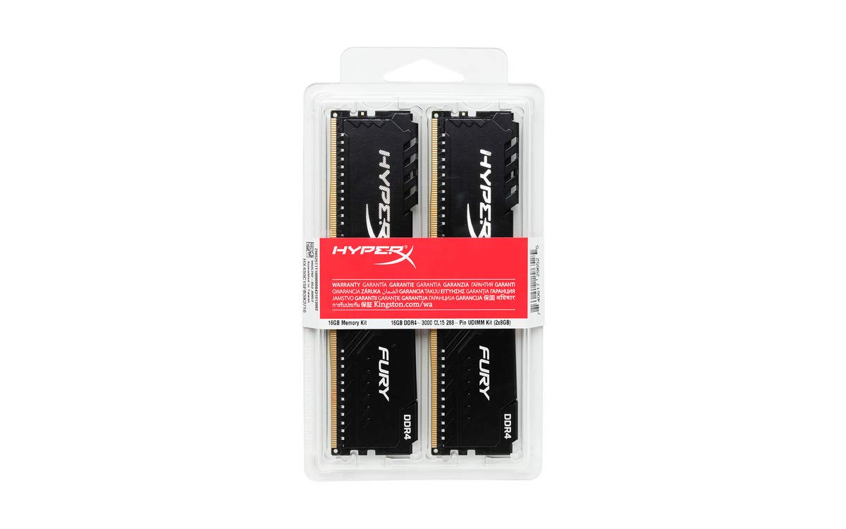 HyperX Fury 32GB 2666MHz DDR4 CL16 DIMM (Kit of 2)  Black