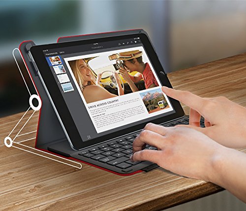 Refurbished Logitech Type+ Protective case with integrated keyboard For iPad Air - Carbon Black