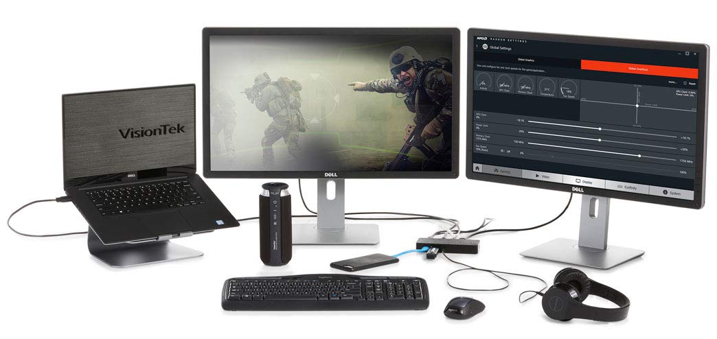VisionTek VT1000 Universal Dual Display USB 3.0 Dock - 901147