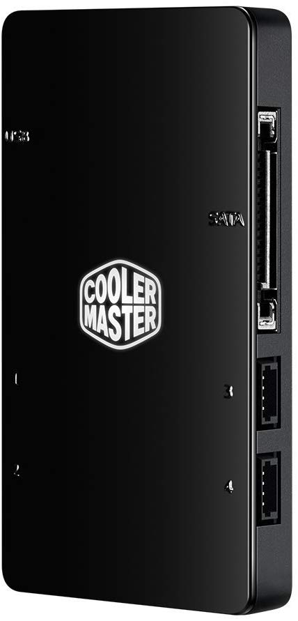 Cooler Master MFY-RCSN-NNUDK-R1 RGB LED Controller for Computer Case Fans, with Software, 4 Connecting Ports, Multiple Light Modes, Color Customization, Computer Cases CPU Coolers and Radiators