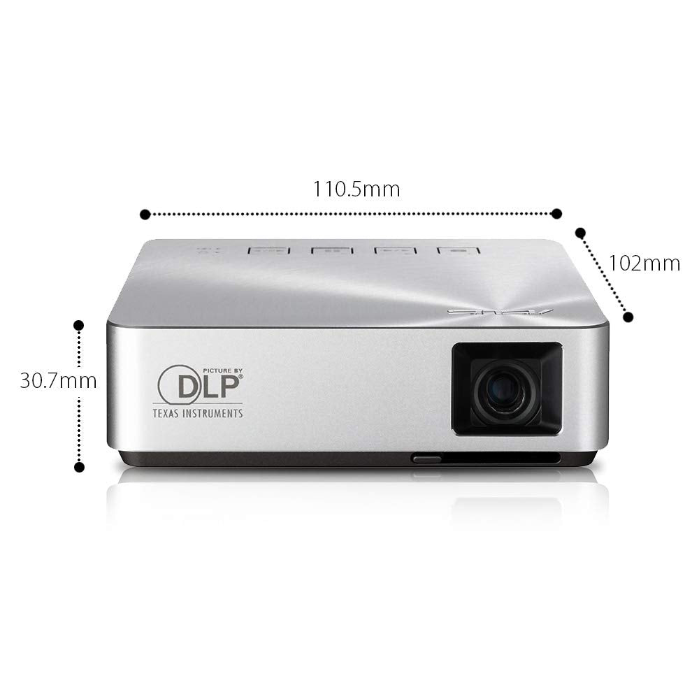 ASUS S1 200 lumen HDMI/MHL Built-in 6,000mAh Battery Power Bank Short-Throw LED Pocket Projector