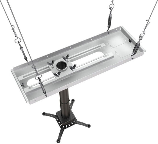 Crimson Adjustable Height Suspended Ceiling Projector Kit with 12-18 inch Drop (Black) JKS3-18A