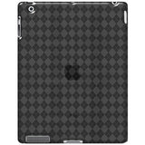 Amzer Luxe Argyle High Gloss TPU Soft Gel Skin Case Cover for Apple iPad 3, The New iPad 3rd Gen (Smoke Grey)