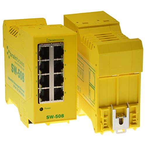 Brainboxes Industrial Unmanaged Ethernet Switch 8 Ports