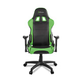 AROZZI VERONA-V2-GN Advanced Racing Style Gaming Chair with High Backrest, Recliner, Swivel, Tilt, Rocker and Seat Height Adjustment, Lumbar and Headrest Pillows Included, Green