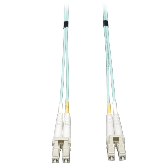 Tripp Lite N820-01M 3 Feet 10Gb Multimode Duplex 50/125 LSZH Aqua Fiber Patch Cable LC/LC - 1M