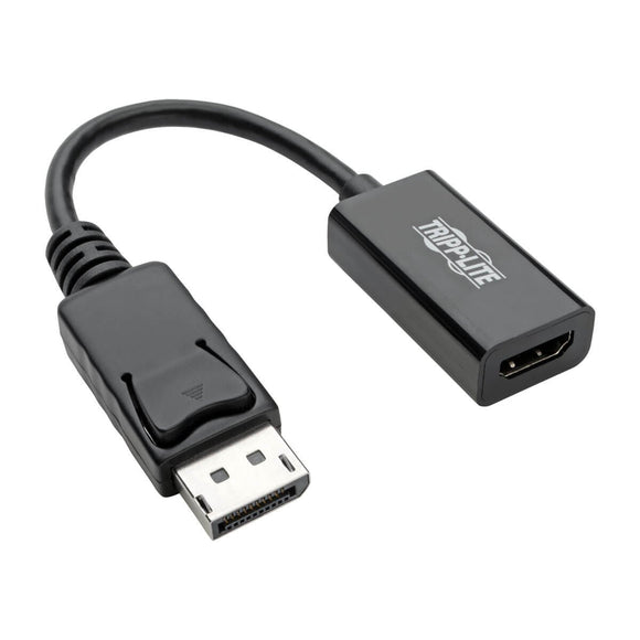 Tripp Lite DisplayPort to HDMI Adapter Converter 4K @ 60Hz, Latching Connector, DP 1.2 to HDMI 2.0 M/F, DP to HDMI (P136-06N-H2V2LB)