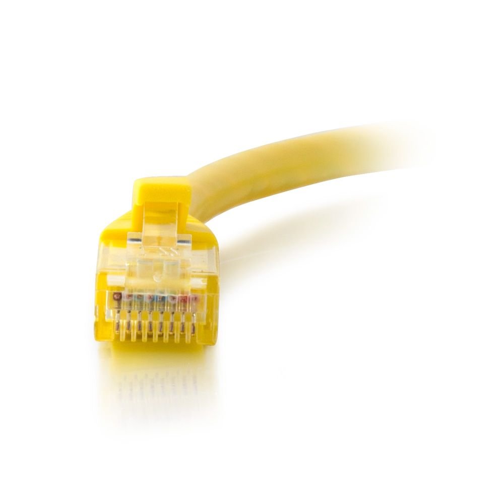 C2G 22105 Cat5e Cable - Snagless Unshielded Ethernet Network Patch Cable, Yellow (1 Foot, 0.30 Meters)