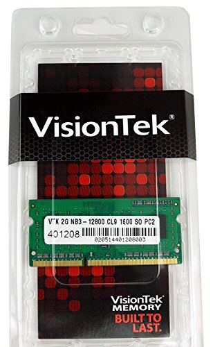 VisionTek 2GB DDR3 1600 MHz (PC3-12800) CL9 SODIMM, Notebook Memory - 900450
