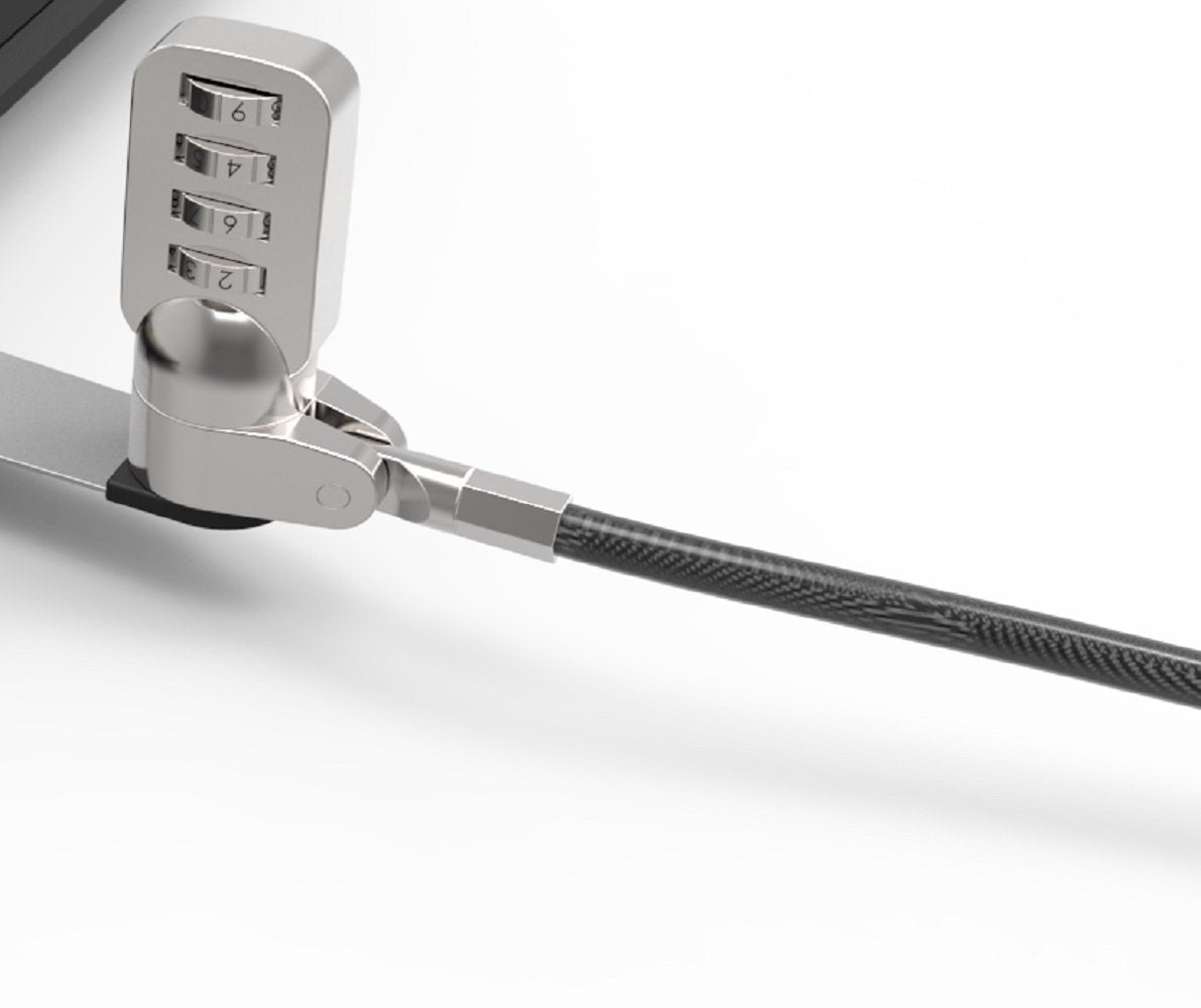 Maclocks 4-Dial Combination Laptop Lock with 6-Foot Cable, Black (CL37)